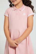 تنزيل الصورة على معرض الصور، Redtag-Pink-Polo-Collar-Dress-Colour:Pink,-Filter:Girls-(2-to-8-Yrs),-Girls-Dresses,-New-In,-New-In-GIR,-Non-Sale,-S22B,-Section:Kidswear-Girls-2 to 8 Years