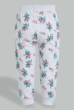 تنزيل الصورة على معرض الصور، Redtag-Grey-Melange-Placement-Print-Trackpant-Joggers-Infant-Girls-3 to 24 Months