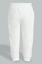 تنزيل الصورة على معرض الصور، Redtag-Off-White-Placement-Print-Trackpant-Joggers-Infant-Girls-3 to 24 Months