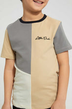 تنزيل الصورة على معرض الصور، Redtag-Stone-Panelled-T-Shirt-Embellished-Boys-2 to 8 Years