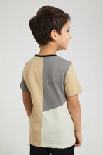 تنزيل الصورة على معرض الصور، Redtag-Stone-Panelled-T-Shirt-Embellished-Boys-2 to 8 Years