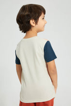 تنزيل الصورة على معرض الصور، Redtag-Stone-Side-Panel-T-Shirt-Embellished-Boys-2 to 8 Years