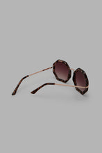 Load image into Gallery viewer, Redtag-Hexagonal-Animal-Printed-Frame-Sunglasses-Aviator-Women-