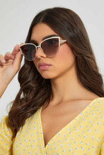تنزيل الصورة على معرض الصور، Redtag-Cat-Eye-Sunglasses-Aviator-Women-