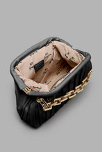 تنزيل الصورة على معرض الصور، Redtag-Black-Pleated-Cross-Body-Bag-Colour:Black,-Filter:Women's-Accessories,-New-In,-New-In-Women-ACC,-Non-Sale,-S22A,-Women-Handbags-Women-
