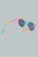 Load image into Gallery viewer, Redtag-Round-Sunglasses-With-Sequins-Embellished-Case-Round-Girls-