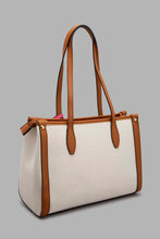 Load image into Gallery viewer, Redtag-Beige-Printed-Tote-Bag-Cross-Body-Bags-Women-