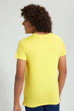 تنزيل الصورة على معرض الصور، Redtag-Yellow-Mistake-Tee-All-Over-Prints-Senior-Boys-9 to 14 Years
