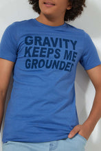 تنزيل الصورة على معرض الصور، Redtag-Blue-Gravity-Tee-All-Over-Prints-Senior-Boys-9 to 14 Years