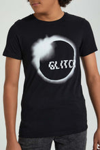 Load image into Gallery viewer, Redtag-Black-Glitch-Tee-All-Over-Prints-Senior-Boys-9 to 14 Years