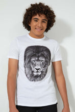 Load image into Gallery viewer, Redtag-White-Tiger-Tee-All-Over-Prints-Senior-Boys-9 to 14 Years