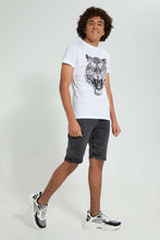 Load image into Gallery viewer, Grey Pull-On Denim Short