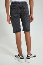 Load image into Gallery viewer, Grey Pull-On Denim Short