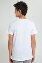 تنزيل الصورة على معرض الصور، Redtag-White-Skate-2022-T-Shirt-Graphic-Prints-Senior-Boys-9 to 14 Years