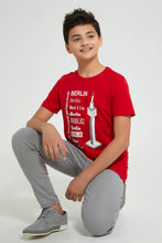 تنزيل الصورة على معرض الصور، Redtag-Red-Berlin-T-Shirt-Graphic-Prints-Senior-Boys-9 to 14 Years