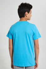 تنزيل الصورة على معرض الصور، Redtag-Blue-La-T-Shirt-Graphic-Prints-Senior-Boys-9 to 14 Years