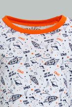 تنزيل الصورة على معرض الصور، Redtag-Navy-And-White-Printed-Space-Pj-Set-4-Pack-Pyjama-Sets-Infant-Boys-3 to 24 Months