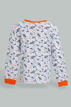 تنزيل الصورة على معرض الصور، Redtag-Navy-And-White-Printed-Space-Pj-Set-4-Pack-Pyjama-Sets-Infant-Boys-3 to 24 Months