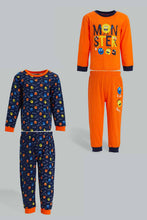تنزيل الصورة على معرض الصور، Redtag-Red-And-Navy-Printed-Tiger-Pj-Set-4-Pack-Pyjama-Sets-Infant-Boys-3 to 24 Months