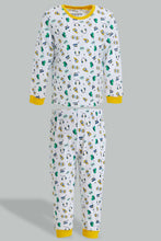 تنزيل الصورة على معرض الصور، Redtag-Mustard-Striped-And-White-Muscl-Pj-Set-4-Pack-Pyjama-Sets-Infant-Boys-3 to 24 Months