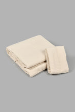 Load image into Gallery viewer, Beige 2-Piece Bedspread Set (Single Size)