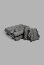 Load image into Gallery viewer, Redtag-Grey-Ruffle-3-Pieces-Bedspread-Set-(Double-Size)-Bedspreads-Home-Bedroom-