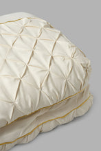 Load image into Gallery viewer, Redtag-Beige-Pleated-3-Piece-Comforter-Set-(King-Size)-Category:Comforters,-Colour:Beige,-Filter:Home-Bedroom,-HMW-BED-Comforters,-JUBLIANT,-New-In,-New-In-HMW-BED,-Non-Sale,-S22A,-Section:Homewares-Home-Bedroom-