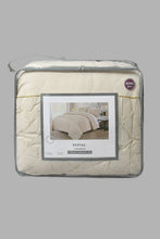 Load image into Gallery viewer, Redtag-Beige-Pleated-3-Piece-Comforter-Set-(King-Size)-Category:Comforters,-Colour:Beige,-Filter:Home-Bedroom,-HMW-BED-Comforters,-JUBLIANT,-New-In,-New-In-HMW-BED,-Non-Sale,-S22A,-Section:Homewares-Home-Bedroom-