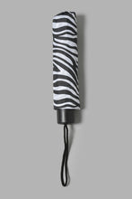 Load image into Gallery viewer, Redtag-Black-Zebra-Prints-3-Fold-Umbrella-Umbrellas-Travel-Accessories-