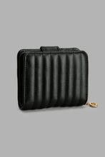 Load image into Gallery viewer, Redtag-Black-Quilted-Purse-Colour:Black,-Filter:Women's-Accessories,-New-In,-New-In-Women-ACC,-Non-Sale,-S22A,-Women-Purses-Women-