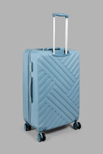 Load image into Gallery viewer, Redtag-Blue-4-Wheel-Hard-Side-24"-Luggage-Trolley-Colour:Blue,-Filter:Travel-Accessories,-LUG-Luggages,-New-In,-New-In-LUG-ACC,-Non-Sale,-S22A-Travel-Accessories-