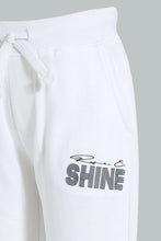 Load image into Gallery viewer, Redtag-White-Placement-Print-Active-Pant-Joggers-Infant-Boys-3 to 24 Months