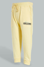 Load image into Gallery viewer, Redtag-Yellow-Placement-Print-Active-Pant-Joggers-Infant-Boys-3 to 24 Months