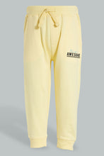 Load image into Gallery viewer, Redtag-Yellow-Placement-Print-Active-Pant-Joggers-Infant-Boys-3 to 24 Months