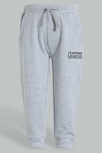 Load image into Gallery viewer, Redtag-Grey-Placement-Print-Active-Pant-Joggers-Infant-Boys-3 to 24 Months