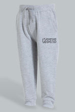 Load image into Gallery viewer, Redtag-Grey-Placement-Print-Active-Pant-Joggers-Infant-Boys-3 to 24 Months