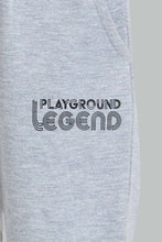 Load image into Gallery viewer, Redtag-Grey-Placement-Print-Active-Pant-Joggers-Infant-Boys-3 to 24 Months