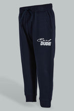Load image into Gallery viewer, Redtag-Sky-Blue-Placement-Print-Active-Pant-Joggers-Infant-Boys-3 to 24 Months