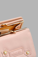 تنزيل الصورة على معرض الصور، Redtag-Pink-Floral-And-Pearl-Embellished-Purse-Purses-Girls-