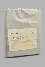 تنزيل الصورة على معرض الصور، Redtag-Grey-Cotton-Fitted-Sheet-
(Single-Size)-Fitted-Sheets-Home-Bedroom-