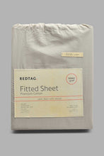 تنزيل الصورة على معرض الصور، Redtag-Grey-Cotton-Fitted-Sheet-
(Single-Size)-Fitted-Sheets-Home-Bedroom-