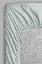 تنزيل الصورة على معرض الصور، Redtag-Teal-Cotton-Fitted-Sheet-
(Single-Size)-Fitted-Sheets-Home-Bedroom-