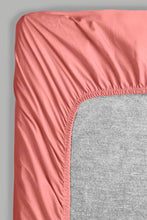 Load image into Gallery viewer, Redtag-Pink-Cotton-Fitted-Sheet-
(Single-Size)-Fitted-Sheets-Home-Bedroom-