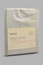 Load image into Gallery viewer, Redtag-Grey-Cotton-Fitted-Sheet-(Double-Size)-Fitted-Sheets-Home-Bedroom-
