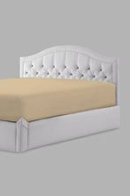 Load image into Gallery viewer, Redtag-Beige-Cotton-Fitted-Sheet-
(King-Size)-Fitted-Sheets-Home-Bedroom-
