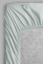 Load image into Gallery viewer, Redtag-Teal-Cotton-Fitted-Sheet-
(King-Size)-Fitted-Sheets-Home-Bedroom-