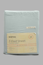 Load image into Gallery viewer, Redtag-Teal-Cotton-Fitted-Sheet-
(King-Size)-Fitted-Sheets-Home-Bedroom-