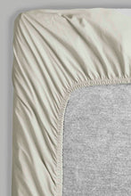 Load image into Gallery viewer, Redtag-Grey-Cotton-Fitted-Sheet-(Super-King-Size)-Fitted-Sheets-Home-Bedroom-
