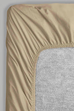 Load image into Gallery viewer, Redtag-Beige-Cotton-Fitted-Sheet-(Super-King-Size)-Fitted-Sheets-Home-Bedroom-