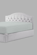 Load image into Gallery viewer, Redtag-Teal-Cotton-Fitted-Sheet-(Super-King-Size)-Fitted-Sheets-Home-Bedroom-